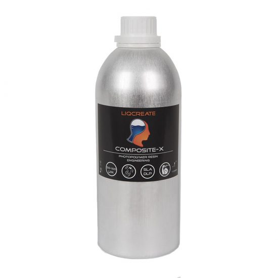 Liqcreate Composite-X resin for SLA, DLP, LCD/MSLA 3D Printers, excellent chemical resistance, high strength and high stiffness