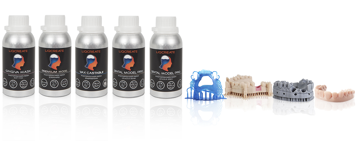 Liqcreate photopolymer resin engineering dental jewelry flex tough strong composite low-odor
