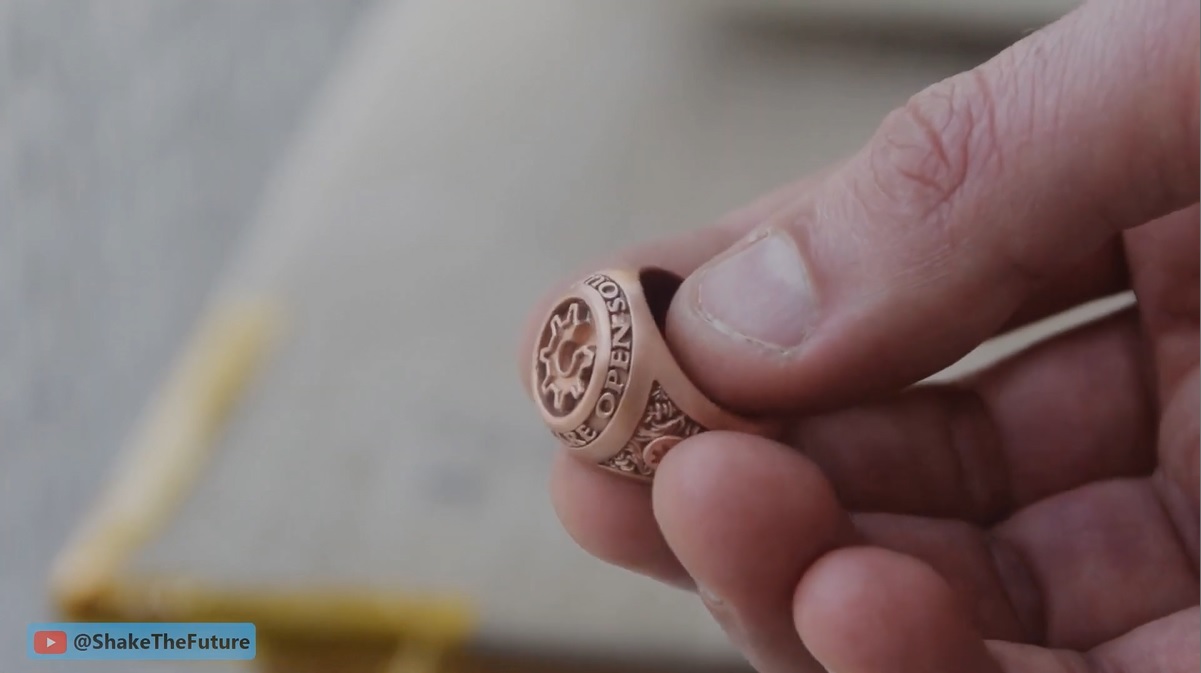 Copper ring Liqcreate Wax castable resin aluminum aluminium pattern ring jewelry brass bronze