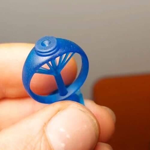 white gold casting with liqcreate wax castable resin