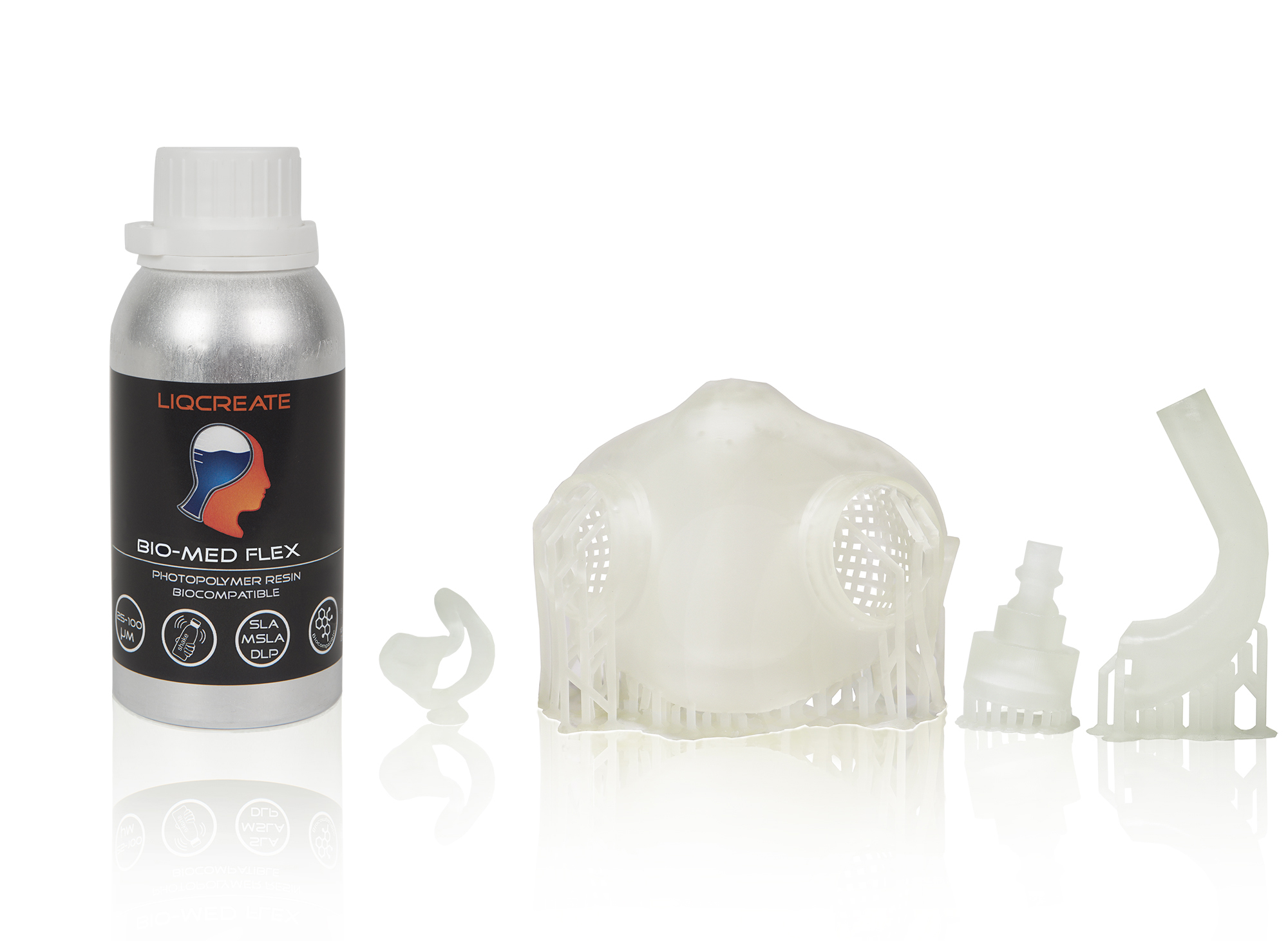 Liqcreate Bio-Med Flex flexible biocompatible 3d-print resin